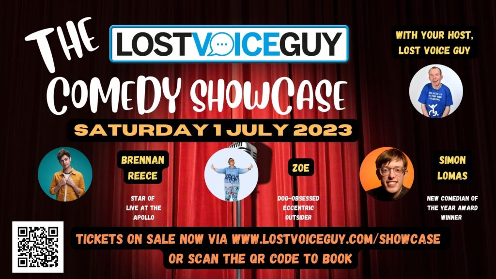 Poster for July 2023 Comedy Showcase